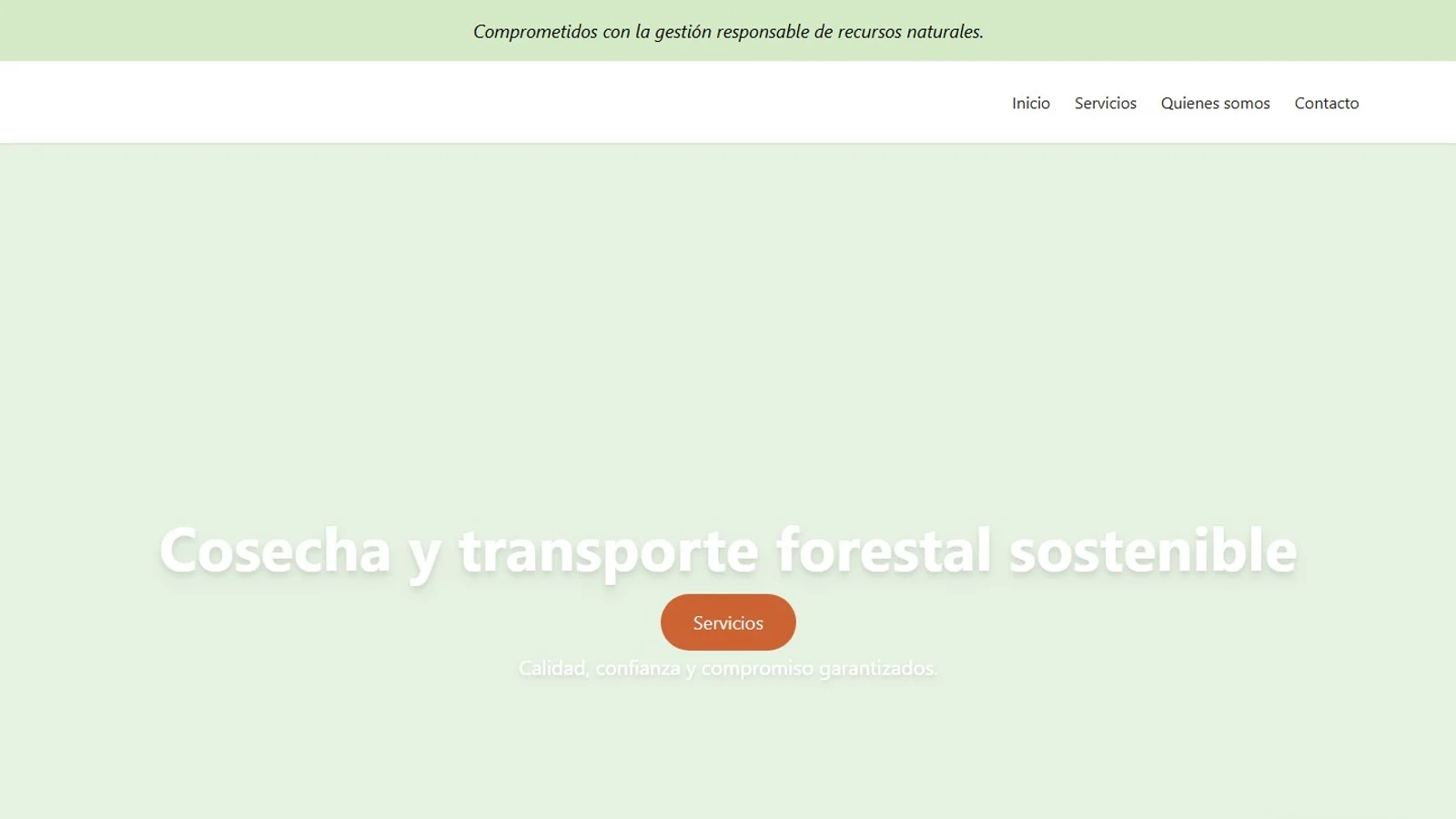 Portada del sitio web de Indufor.